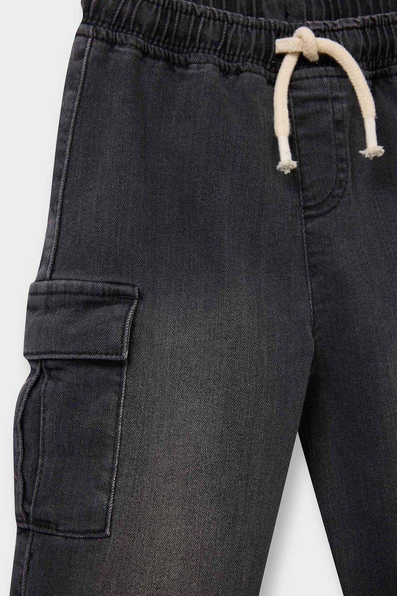 DeFacto Grey BabyBoy Baby Boy Jogger Fit Jeans Casual - Image 3